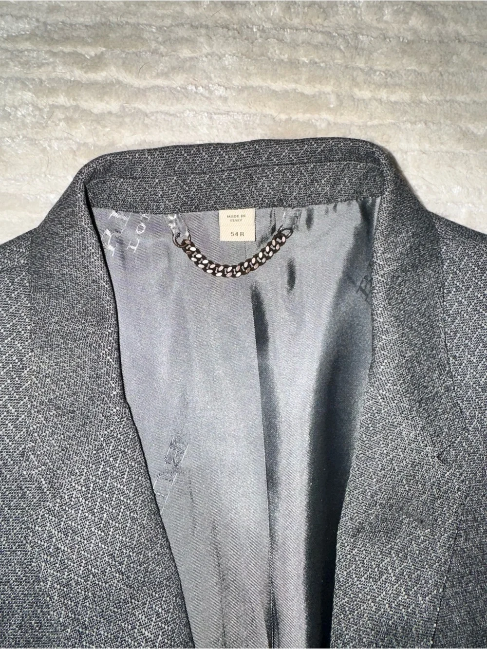 Burberry Gray Men's 2-Piece Notch Lapel Suit